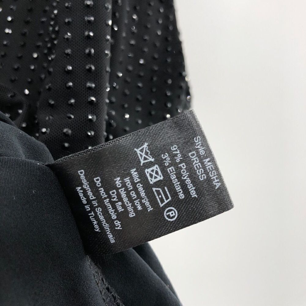 OW Collection Mesha‎ Dress in Black Glitter M - Picture 8 of 8